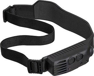 Čelovka s COB LED diodami, černá