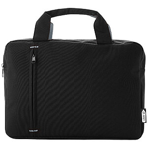 Černá konferenční taška z RPET s šedými detaily