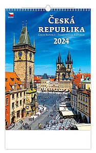 Česká republika 2026, nástěnný kalendář, prodloužená záda - reklamní kalendáře