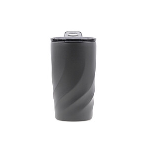 Cestovní hrnek Brandcharger 400 ml, gun metal