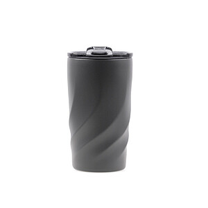 Cestovní hrnek Brandcharger 400 ml, gun metal