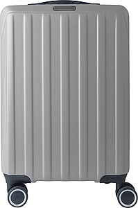 Cestovní kufr na kolečkách, šedá - kufry s potiskem