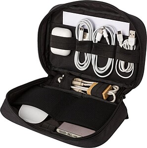 Cestovní pouzdro z RPET, černé