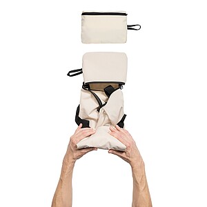 Cestovní skládací taška AWARE™ RPET, krémová bílá