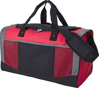 Cestovní taška z polyesteru, červená