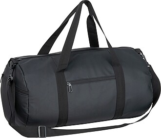 Cestovní taška z umělé kůže, černá - tašky s potiskem