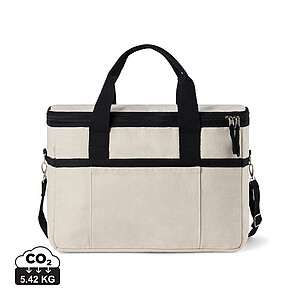 Chladicí taška, béžová s černými uchy