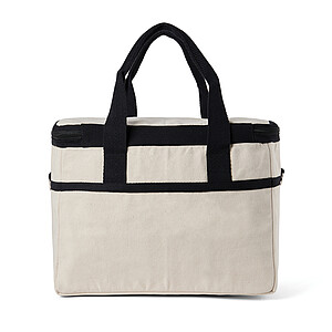 Chladicí taška, béžová s černými uchy