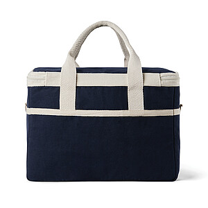 Chladicí taška, modrá s béžovými uchy