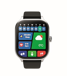 Chytré zdravotní hodinky, stříbrná