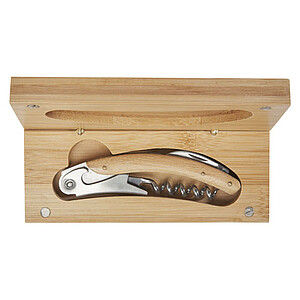 Číšnický nůž v bambusové krabičce