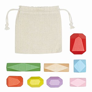 COLORO Dovednostní hra: 8 barevných dřevěných hracích figurek