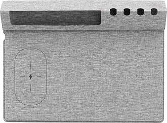 COMBRA Multifunkční podložka pod myš s nabíječkou BrandCharger, šedá - reklamní předměty