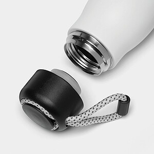 DALAGO Dvoustěnná termoska z nerezové oceli s poutkem, 500 ml, bílá