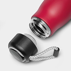 DALAGO Dvoustěnná termoska z nerezové oceli s poutkem, 500 ml, červená