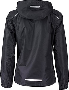 Dámská bunda do deště James & Nicholson RAIN, černá, M