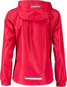 Dámská bunda do deště James & Nicholson RAIN, červená, S