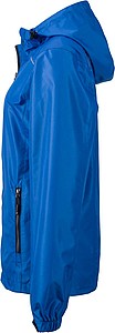 Dámská bunda do deště James & Nicholson RAIN, královská modrá, M