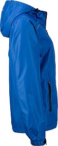 Dámská bunda do deště James & Nicholson RAIN, královská modrá, S