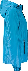 Dámská bunda do deště James & Nicholson RAIN, tyrkysová, S