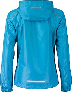 Dámská bunda do deště James & Nicholson RAIN, tyrkysová, S