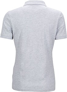 Dámská elastická polokošile James Nicholson, šedý melír, XXL