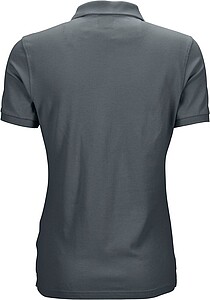 Dámská elastická polokošile James Nicholson, tmavě šedá, S