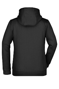 Dámská mikina James & Nicholson Doubleface, černá/červená S