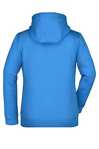 Dámská mikina James & Nicholson Doubleface, modrá/námořní modrá, velikost S