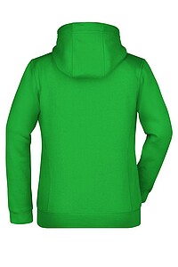 Dámská mikina James & Nicholson Doubleface, zelená/šedá, velikost S