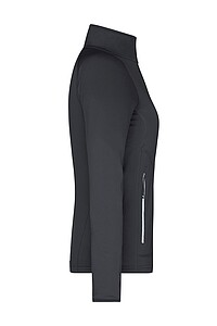 Dámská mikina James & Nicholson Stretchfleece, černá, velikost S