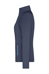 Dámská mikina James & Nicholson Stretchfleece, námořná modrá, velikost S