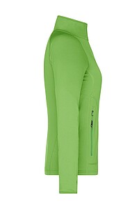 Dámská mikina James & Nicholson Stretchfleece, zelená, velikost S