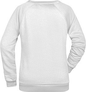 Dámská mikina James Nicholson sweatshirt women, bílá, vel. XS