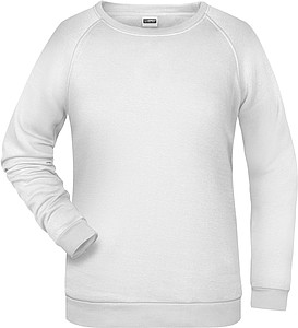 Dámská mikina James Nicholson sweatshirt women, bílá, vel. XXL