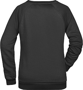 Dámská mikina James Nicholson sweatshirt women, černá, vel. XXL