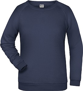 Dámská mikina James Nicholson sweatshirt women, námořní modrá, vel. S - mikina s vlastním potiskem