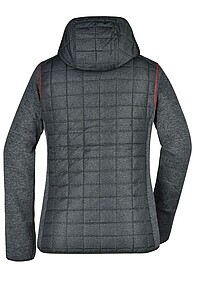 Dámská mikina JAMES & NICHOLSON, tmavě šedý melír/antracitová, velikost L