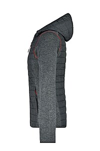 Dámská mikina JAMES & NICHOLSON, tmavě šedý melír/antracitová, velikost L