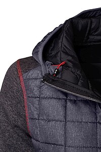 Dámská mikina JAMES & NICHOLSON, tmavě šedý melír/antracitová, velikost S