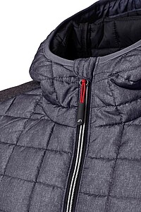 Dámská mikina JAMES & NICHOLSON, tmavě šedý melír/antracitová, velikost S