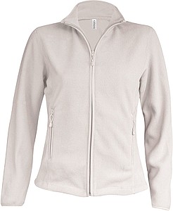 Dámská mikrofleecová mikina Kariban fleece jacket women, krémová, vel. L