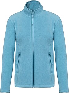 Dámská mikrofleecová mikina Kariban fleece jacket women, modrý melír, vel. S