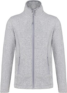 Dámská mikrofleecová mikina Kariban fleece jacket women, šedý melír, vel. S