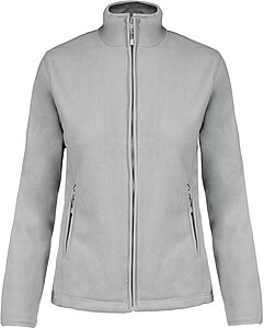 Dámská mikrofleecová mikina Kariban fleece jacket women, sv. šedá, vel. S