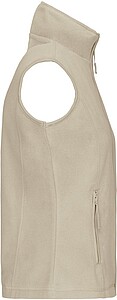 Dámská mikrofleecová vesta Kariban fleece vest women, béžová, vel. S