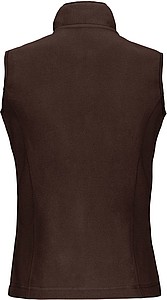 Dámská mikrofleecová vesta Kariban fleece vest women, hnědá, vel. S