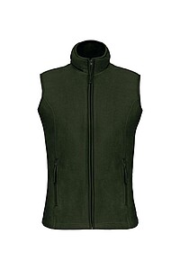 Dámská mikrofleecová vesta Kariban fleece vest women, tmavá vojenská zelená, vel. 3XL