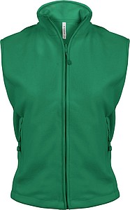 Dámská mikrofleecová vesta Kariban fleece vest women, zelená, vel. S