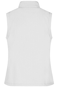 Dámská vesta James & Nicholson Promo softshell, bílá, velikost S